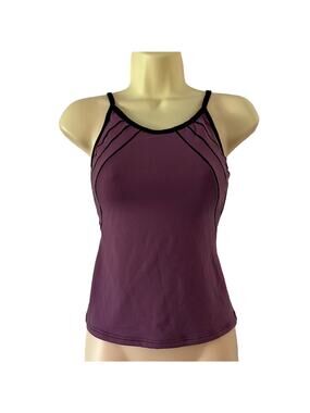 Baltogs Purple & Black Dance Top Adult Size Small Front Lined